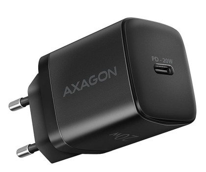 Ładowarka do smartfonów Axagon ACU-PD20 PPS PD3.0 & QC4 20W USB-C czarna